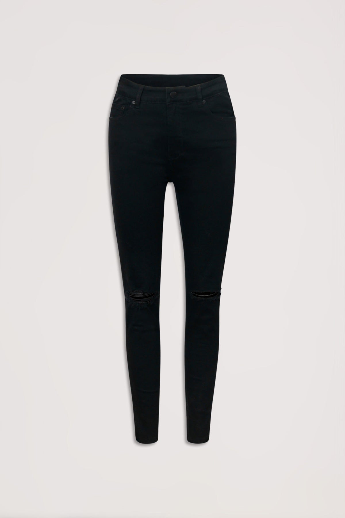 Evie Distressed High Rise Jean