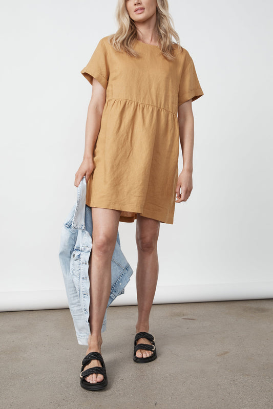 D-Luxe Linen Boxy Dress