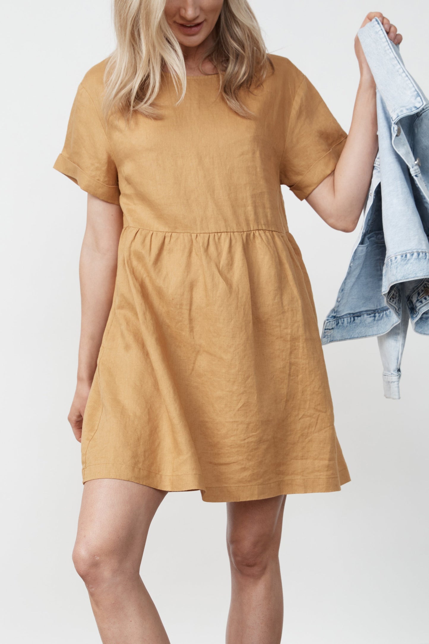 D-Luxe Linen Boxy Dress