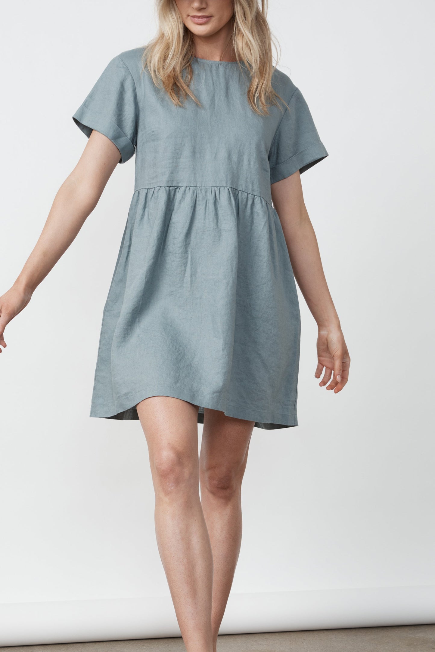 D-Luxe Linen Boxy Dress