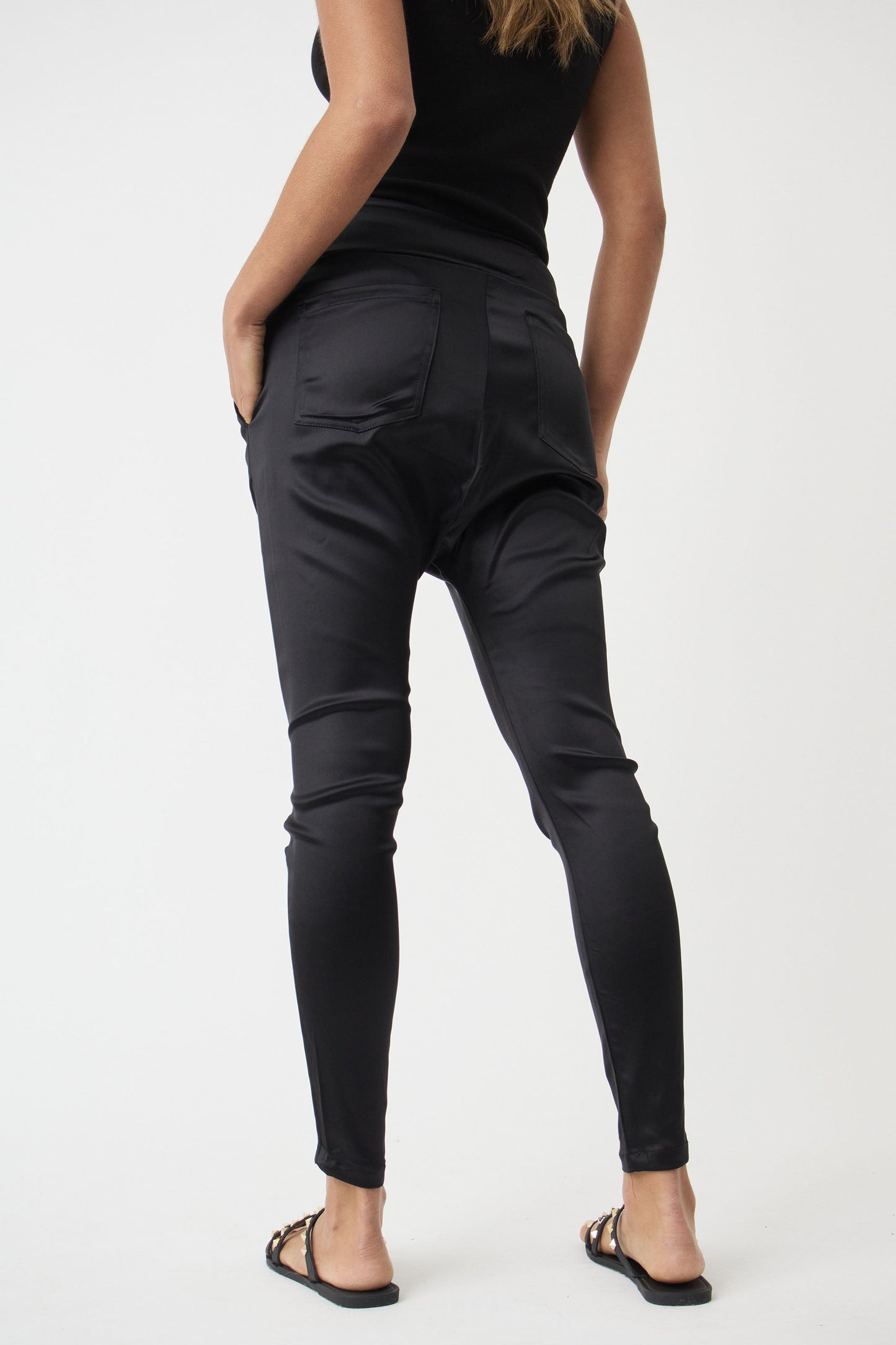 Austin Satin Drop Crotch Pant
