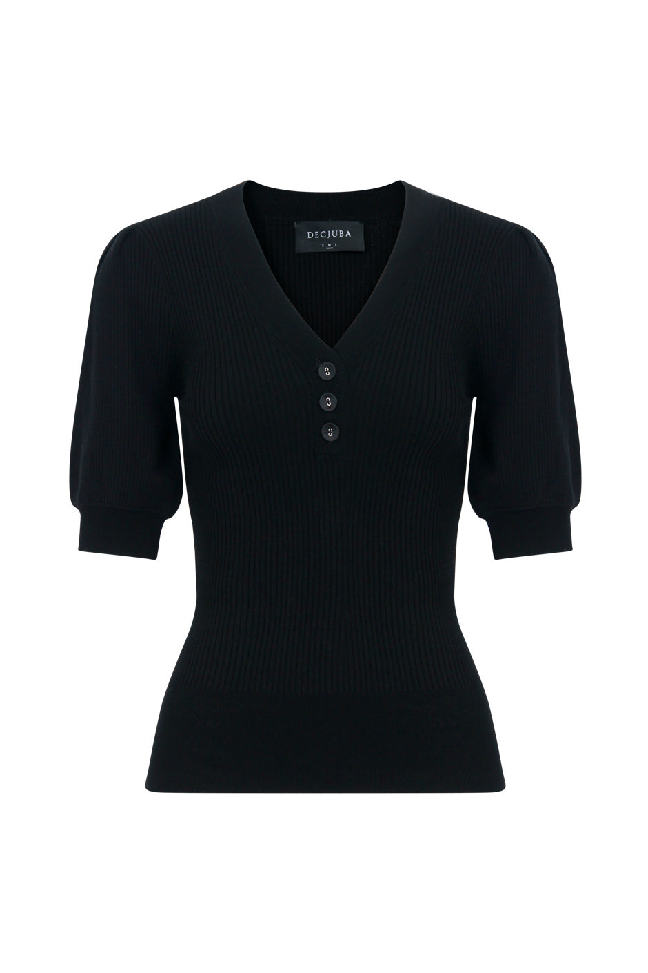 Bailey Rib Knit Henley Top