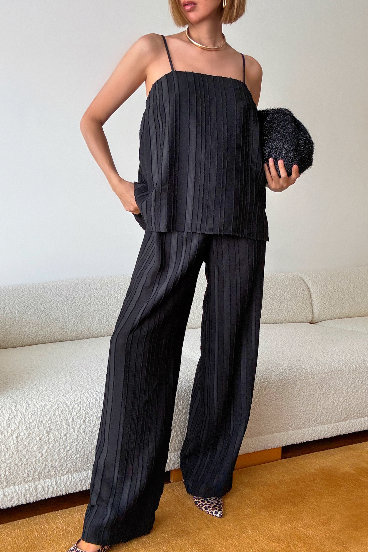 Dylan Textured Jumpsuit