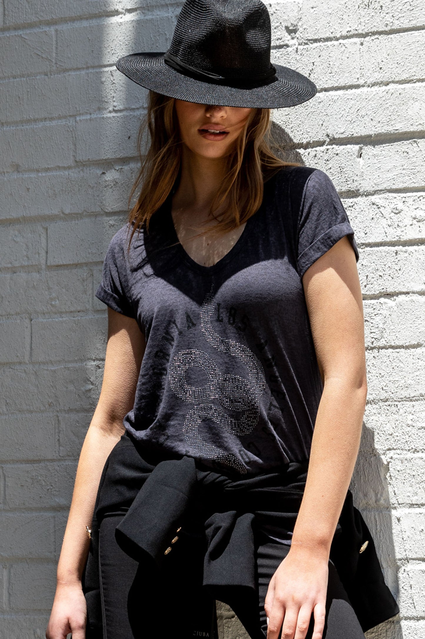 Snake Studded Band Tee