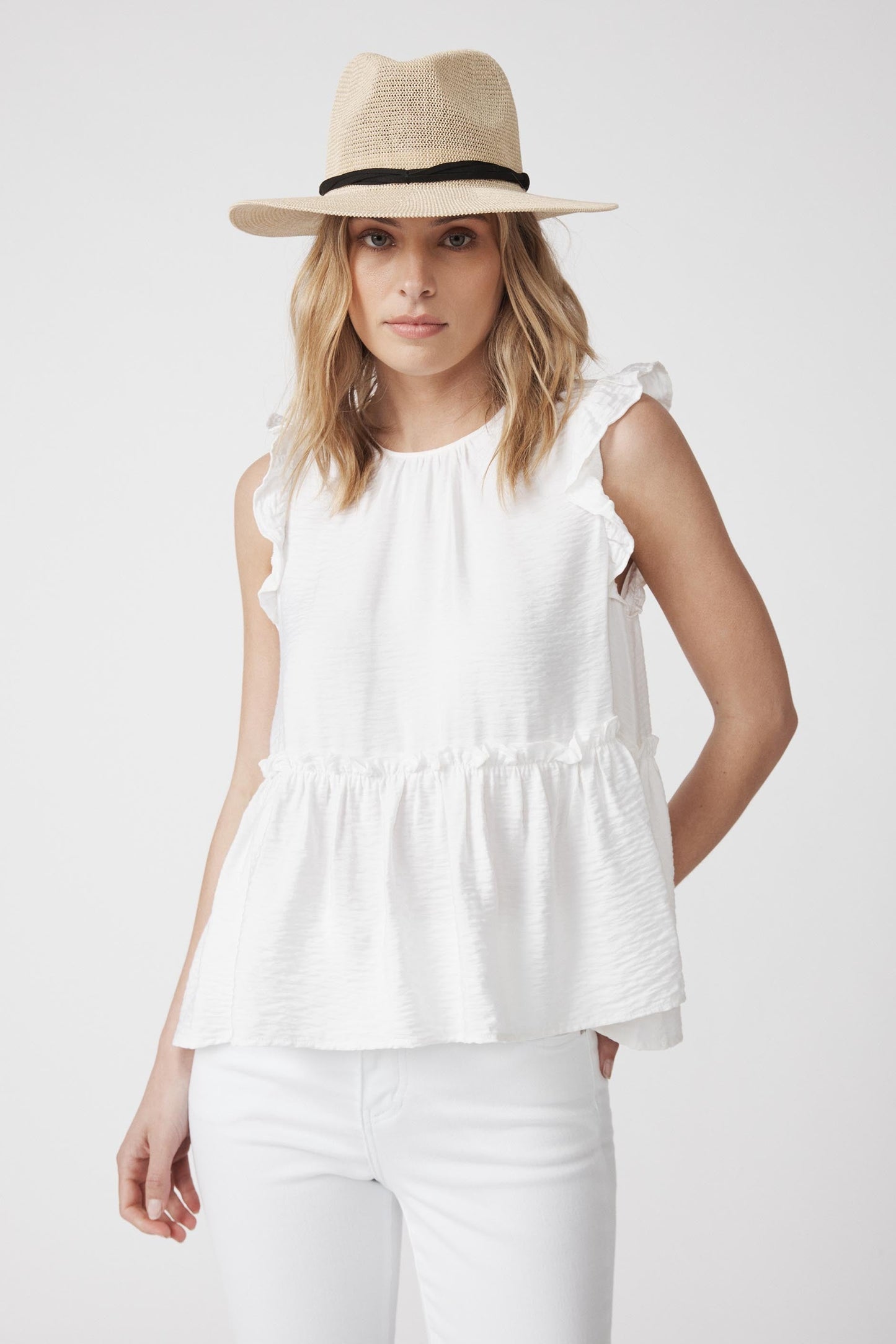 Mia Tiered Sleeveless Blouse
