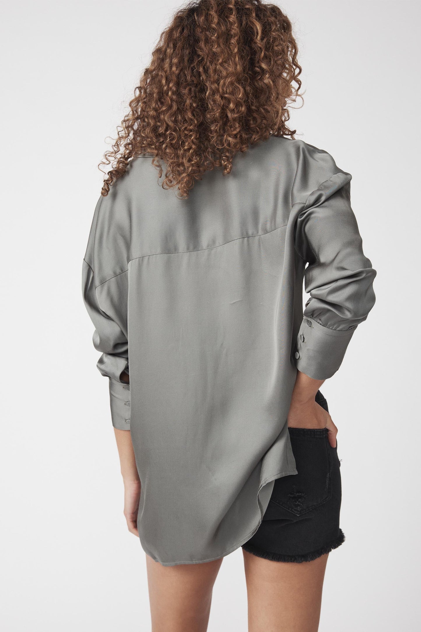 Demi Oversized Satin Shirt