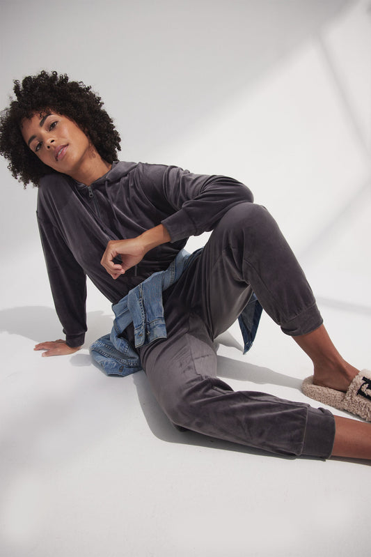 D-Luxe Velour Jumpsuit