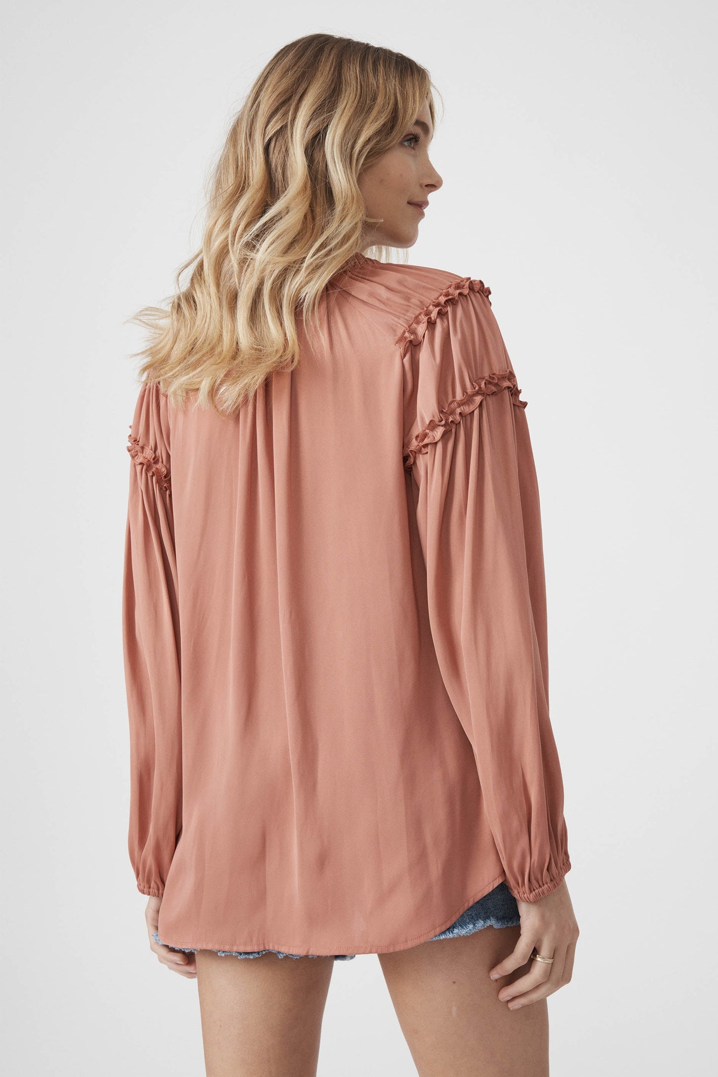 Shari Ruffle Detail Blouse