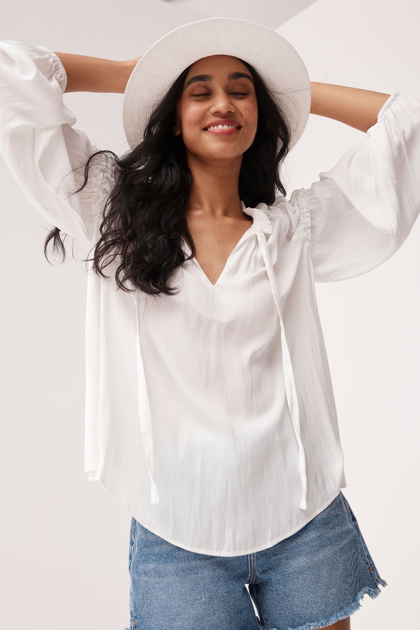 Shari Ruffle Detail Blouse