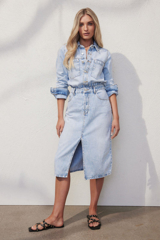 Juliette Denim Midi Dress