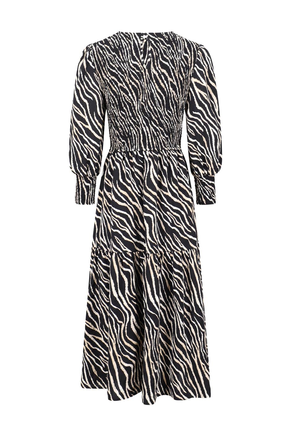 Vivian Shirred Midi Dress