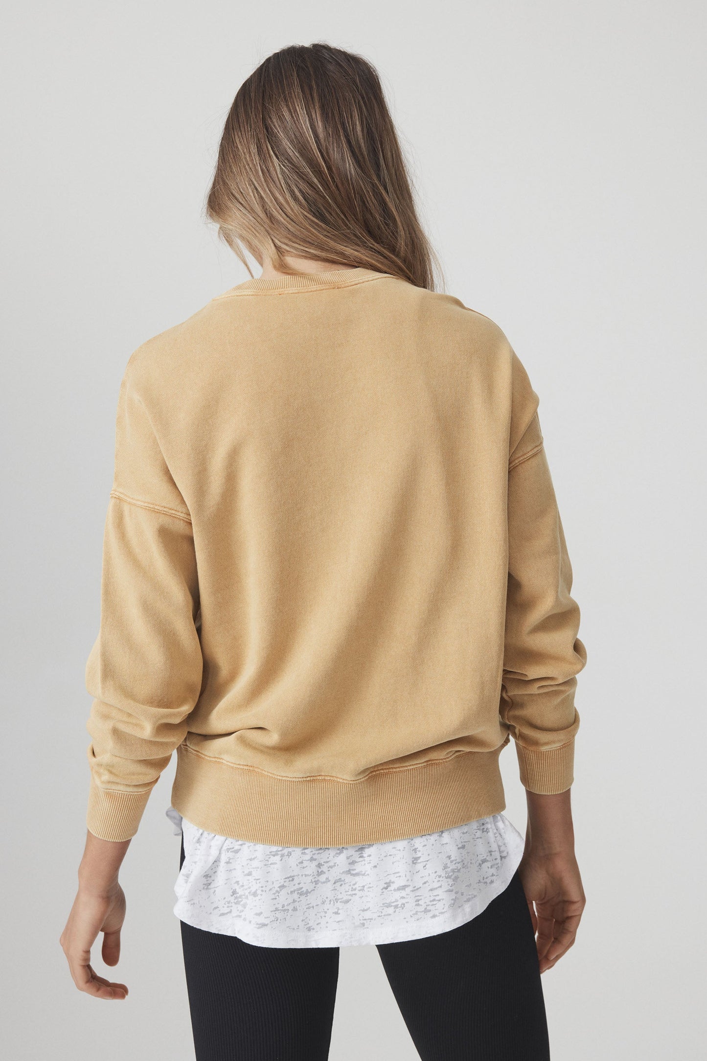 D-Luxe Distressed Print Sweat