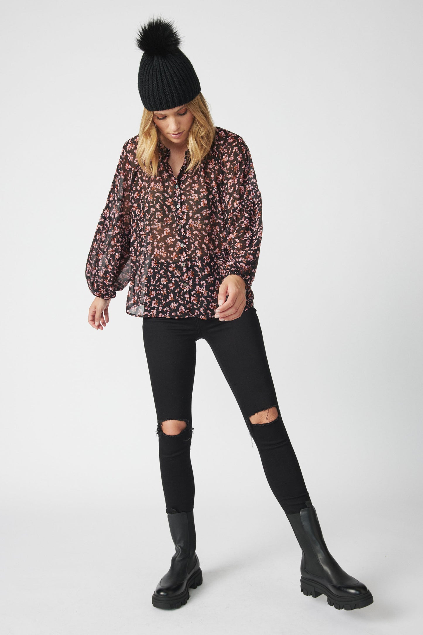 Rosa Balloon Sleeve Top
