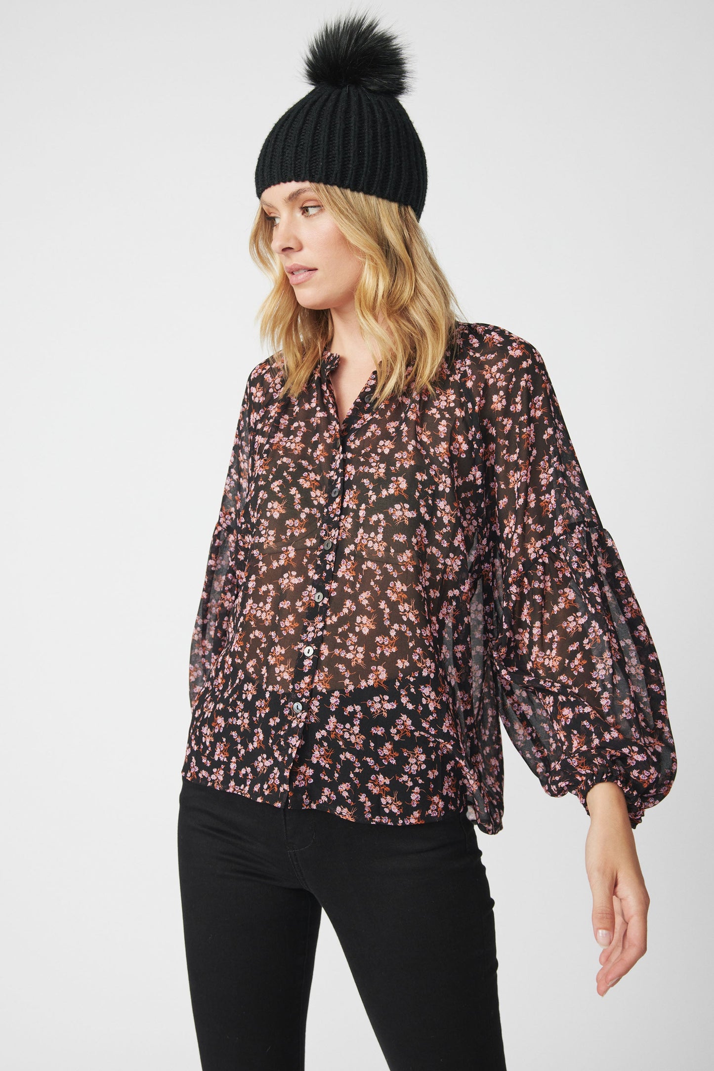 Rosa Balloon Sleeve Top