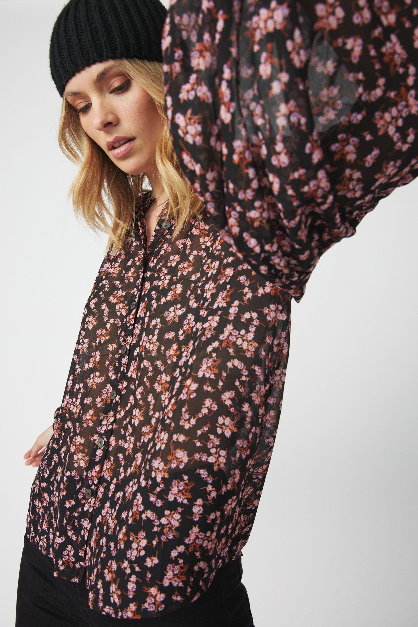 Rosa Balloon Sleeve Top