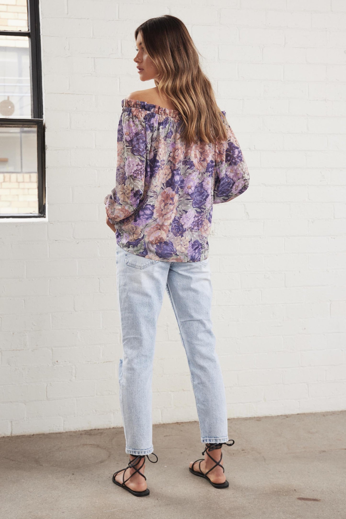 Laura Dobby Off Shoulder Top