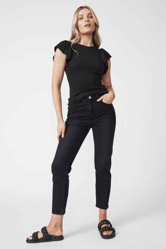 Sandra Ruffle Tee