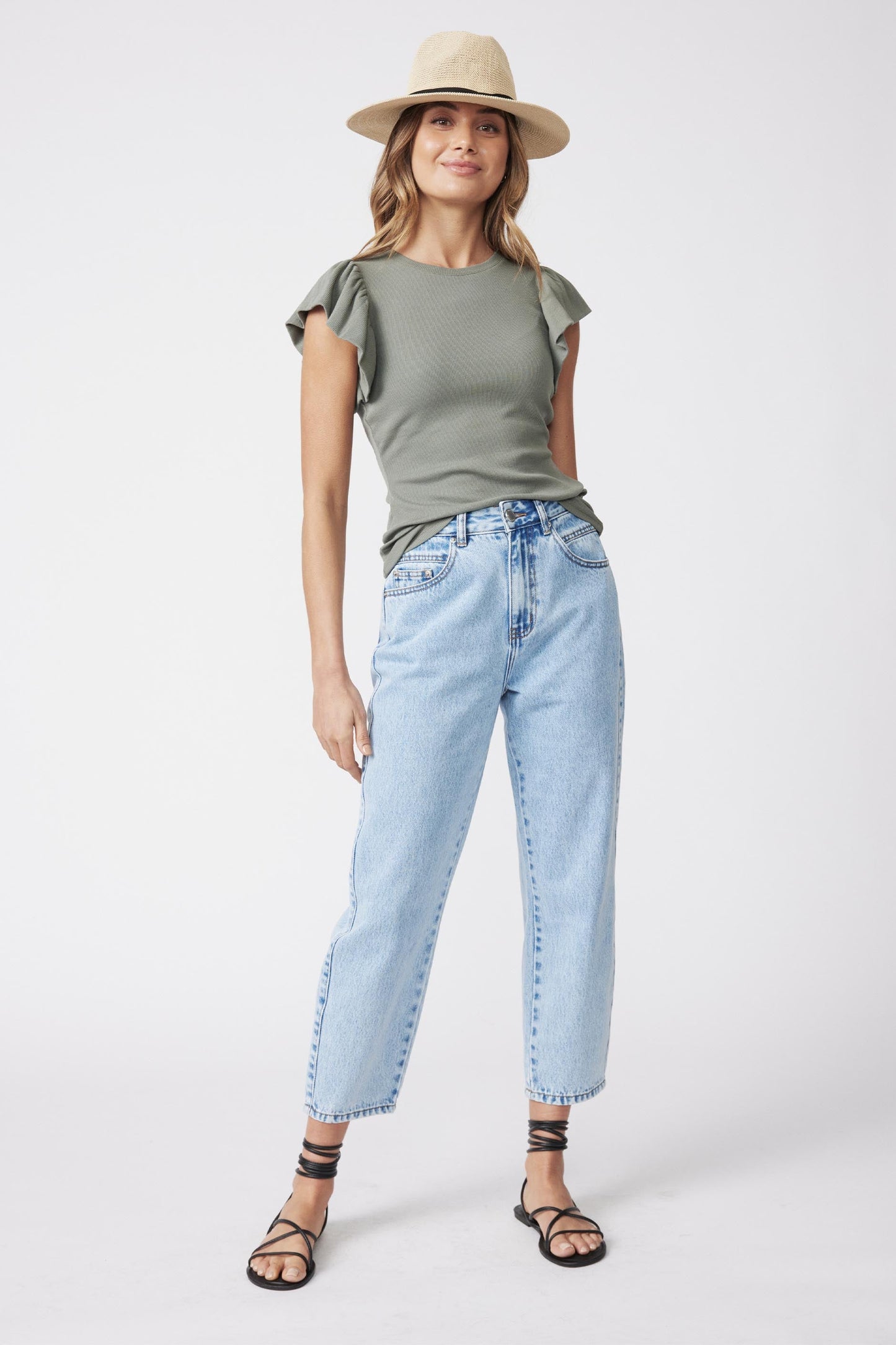 Sandra Ruffle Tee