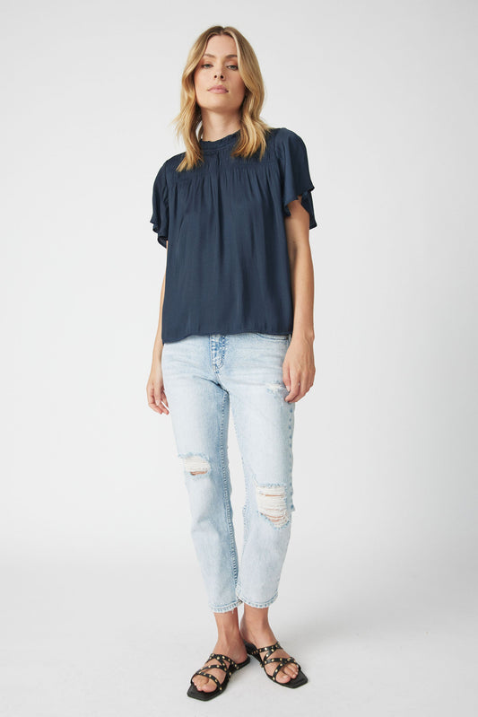 Emilia Flutter Sleeve Top