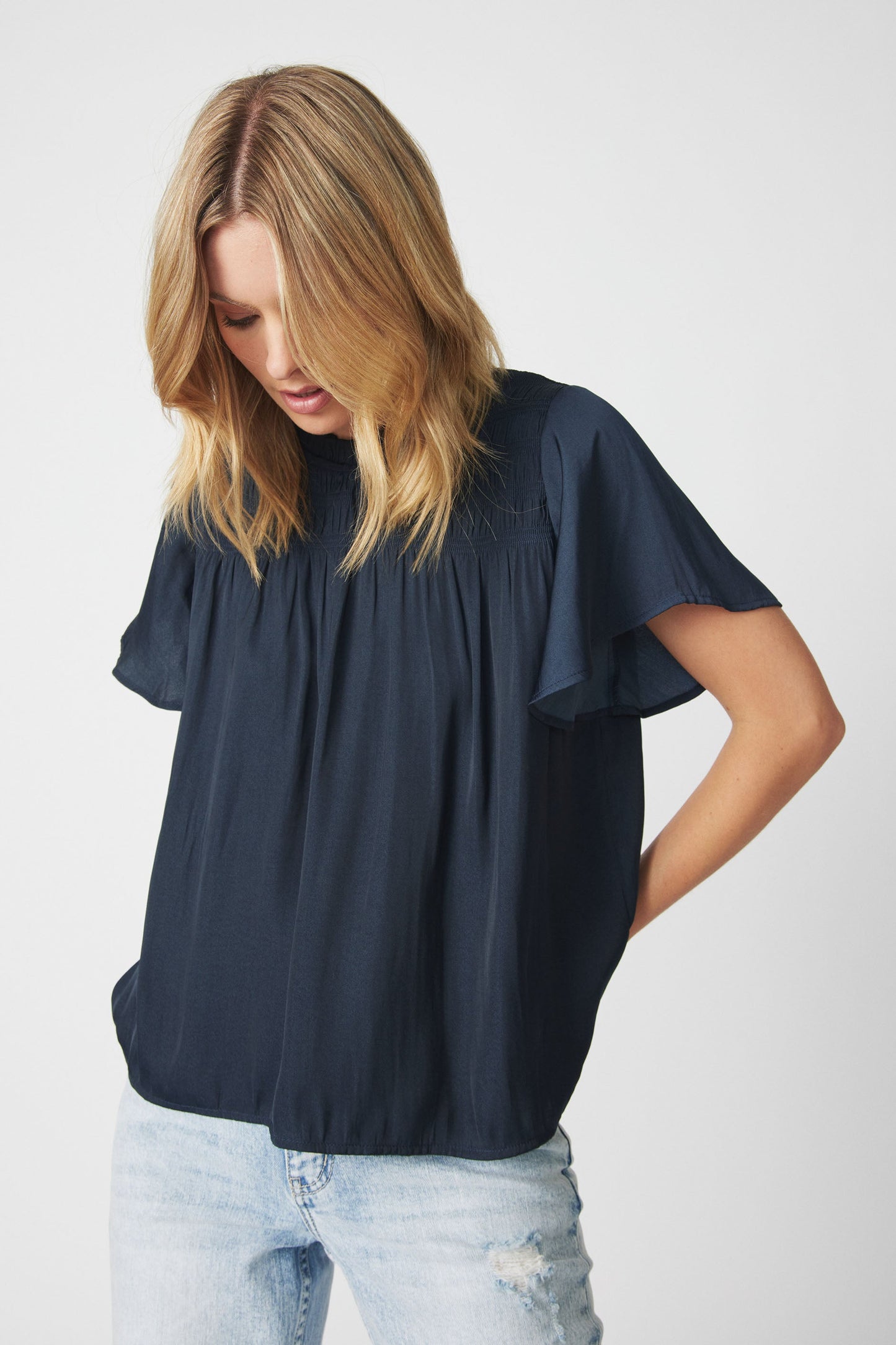 Emilia Flutter Sleeve Top