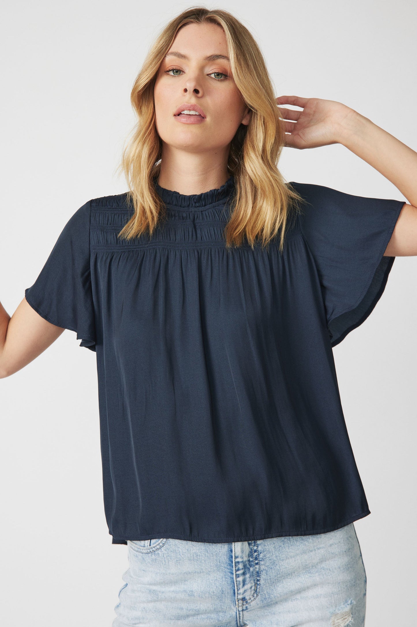 Emilia Flutter Sleeve Top