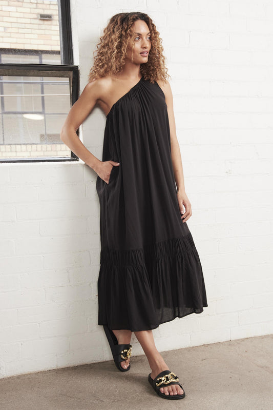 Tarni One Shoulder Midi Dress
