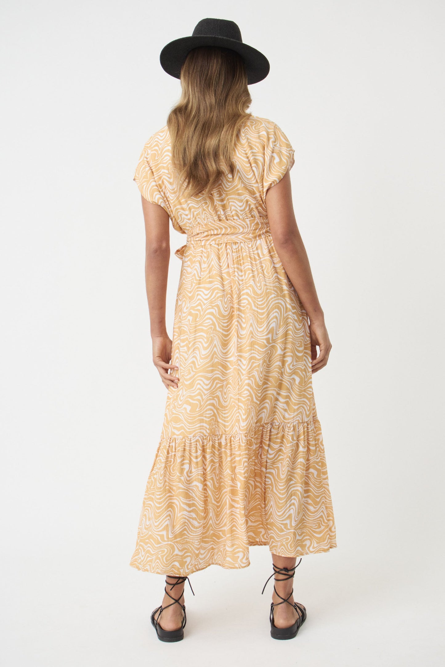 India Cross Front Midi Dress