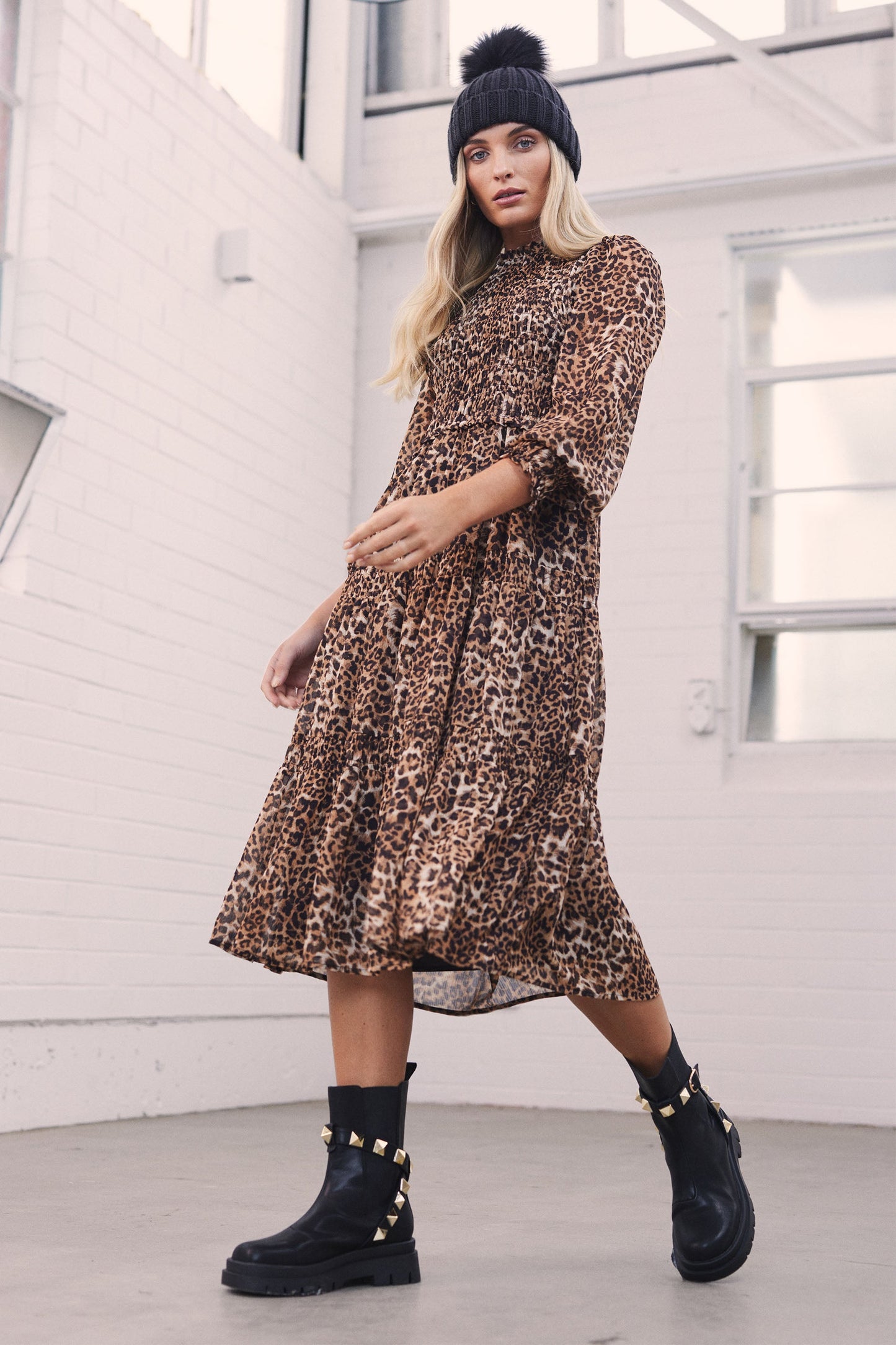 Ruby Smocked Midi Dress