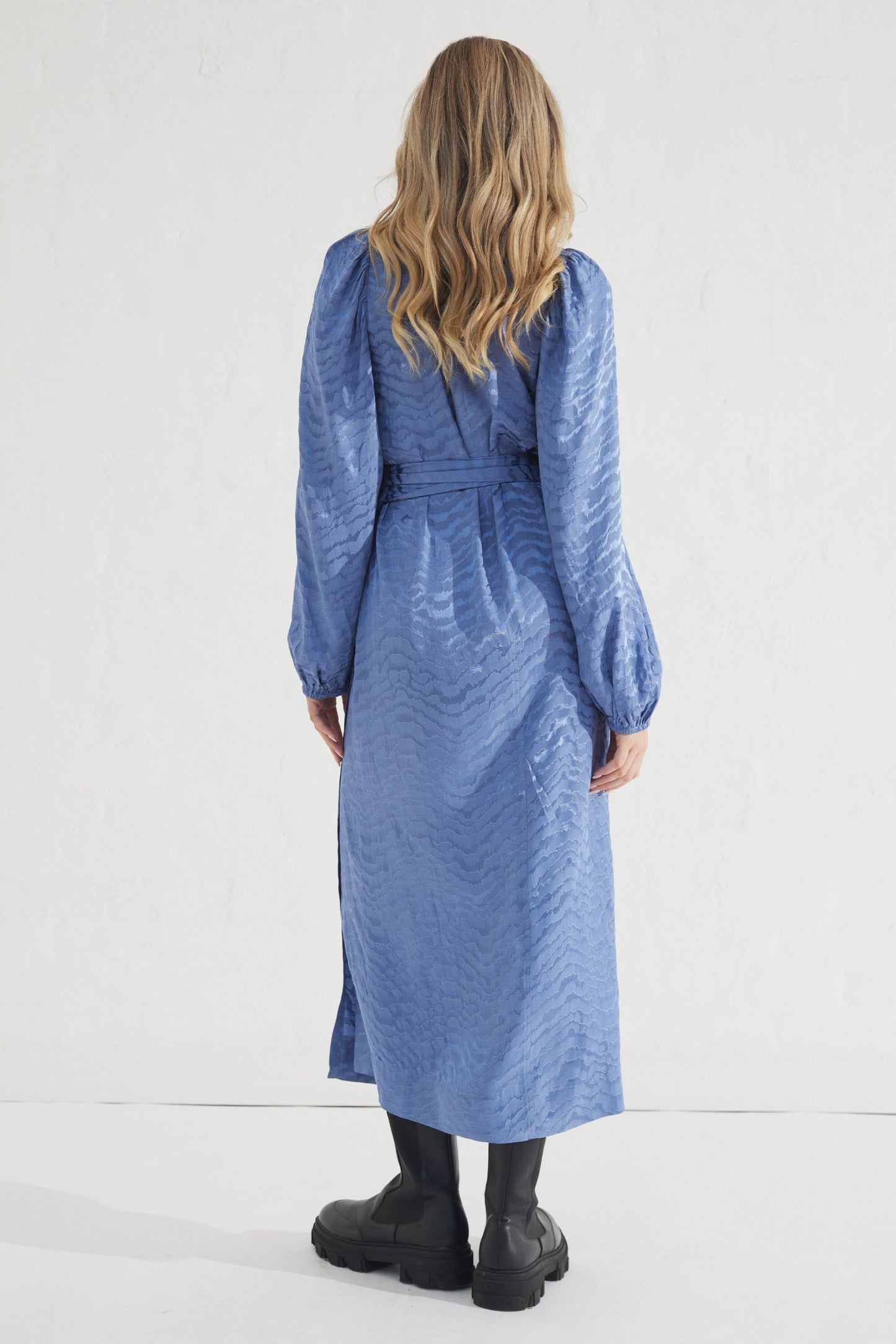 Simona Jacquard Wrap Dress