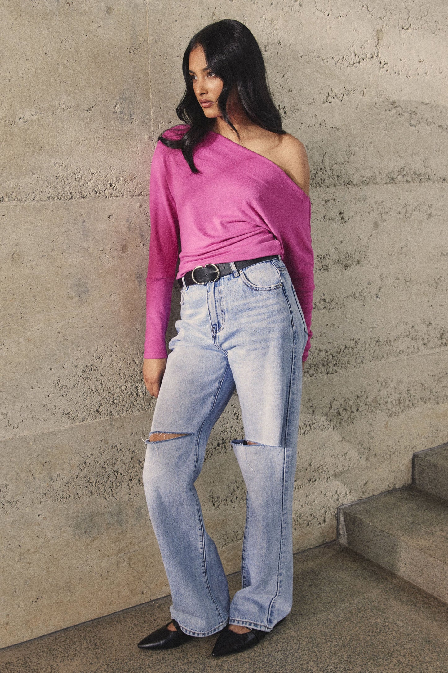 Phoebe Off Shoulder Tee