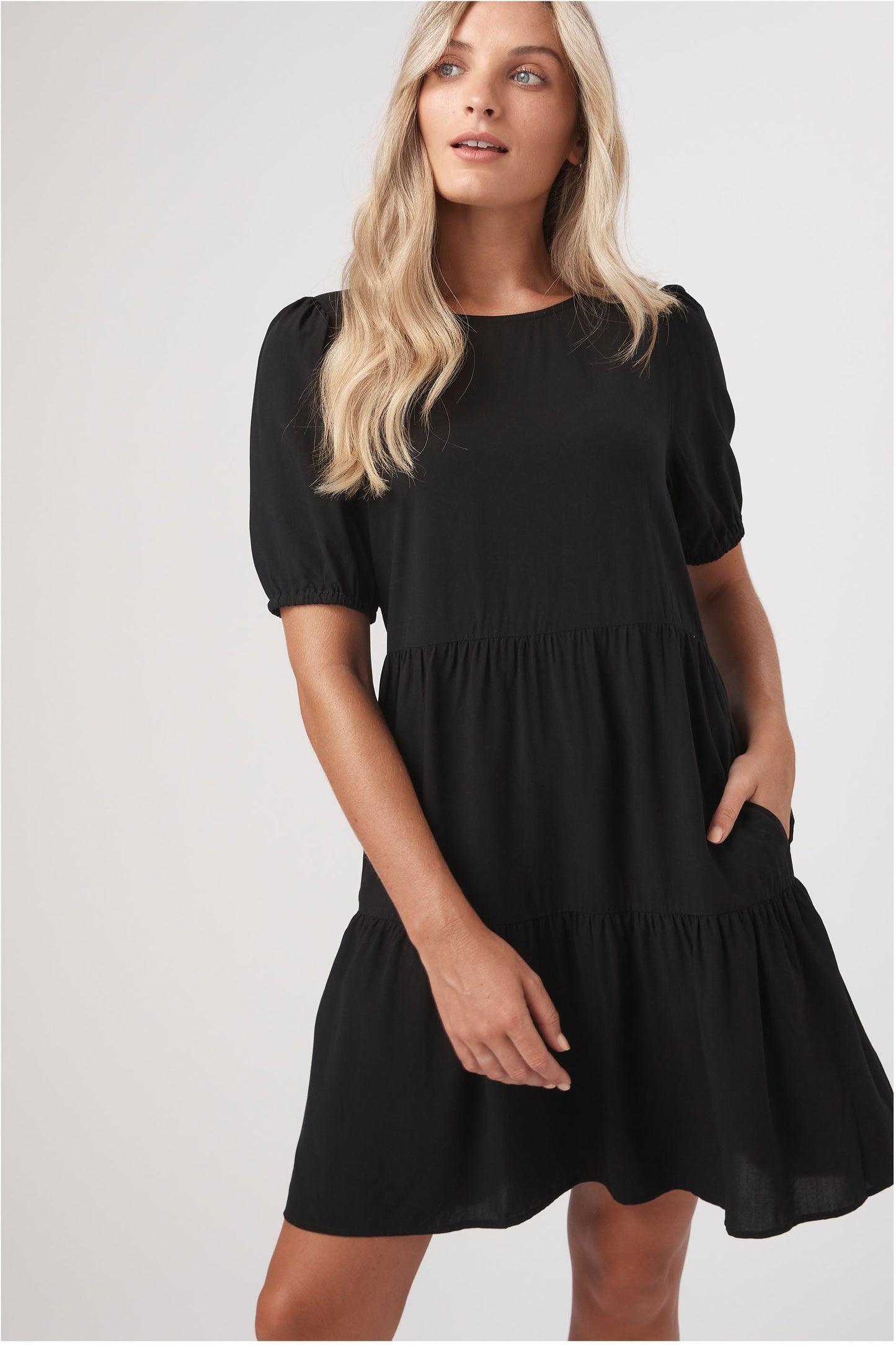 Jordyn Print Tiered Mini Dress