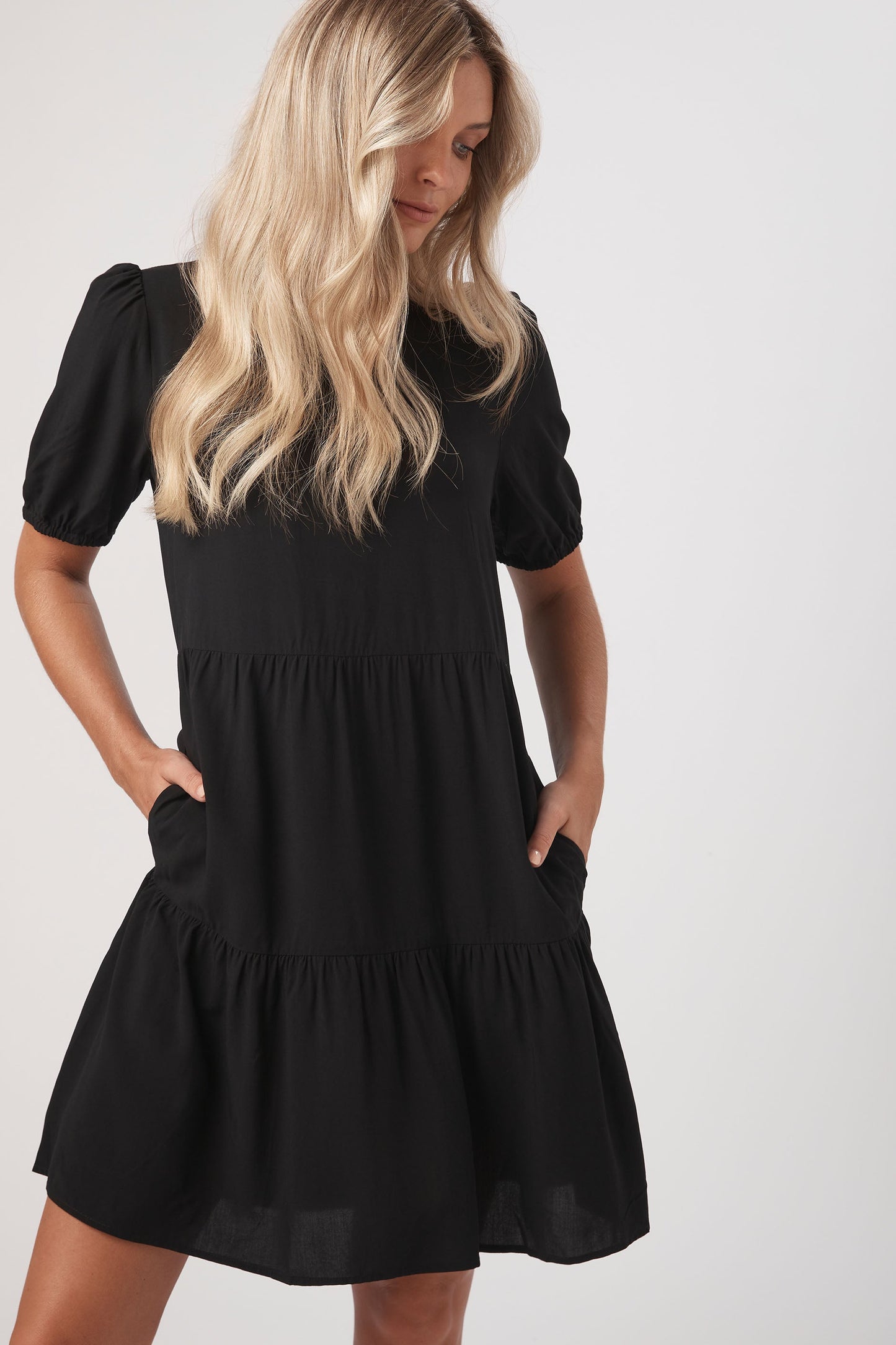Jordyn Print Tiered Mini Dress