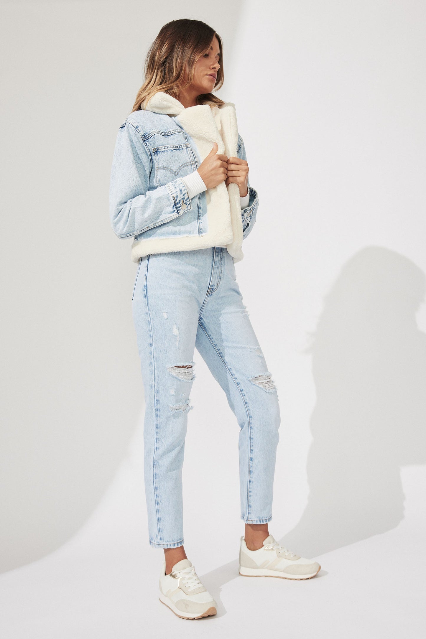 Kyla Sherpa Denim Jacket