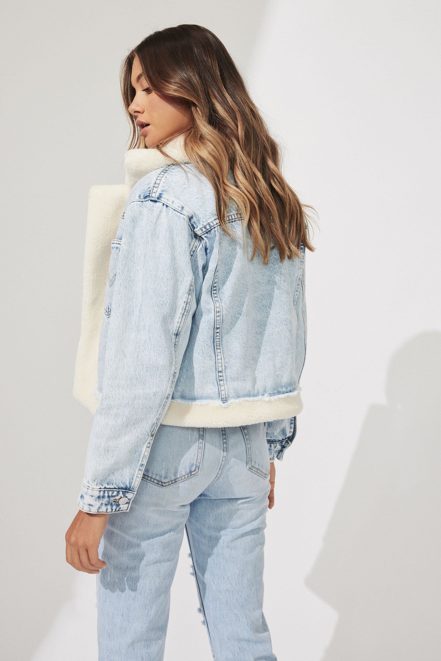 Kyla Sherpa Denim Jacket