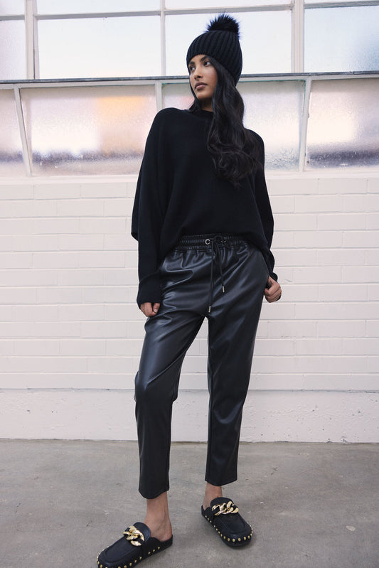 Hazel PU Slouch Pant