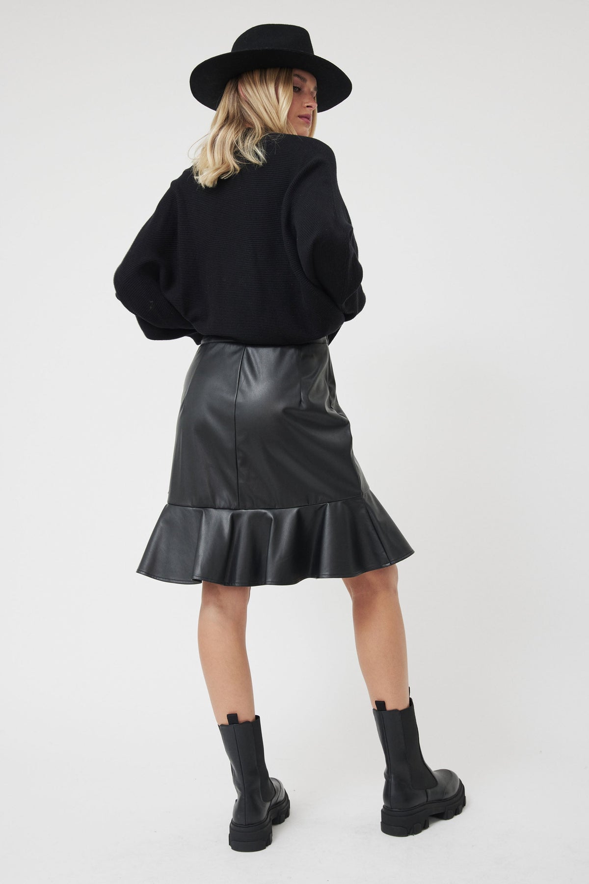 Rosa PU Crossover Mini Skirt