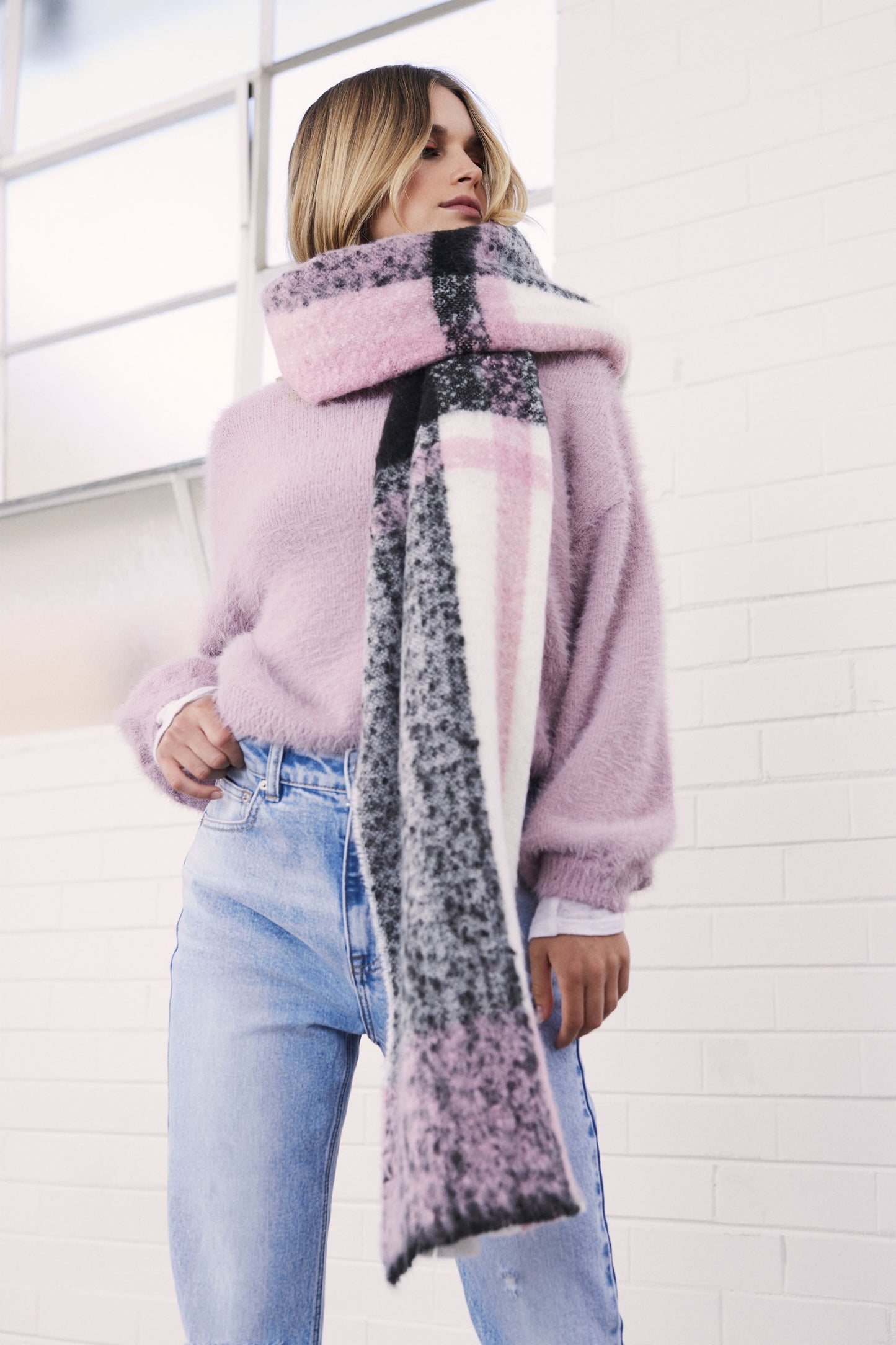 Sierah Check Scarf