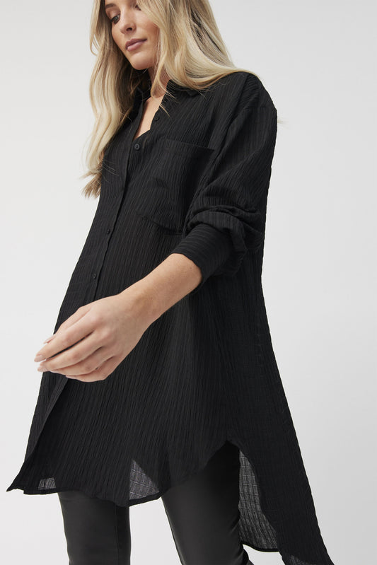 Neve Textured Oversized Shirt