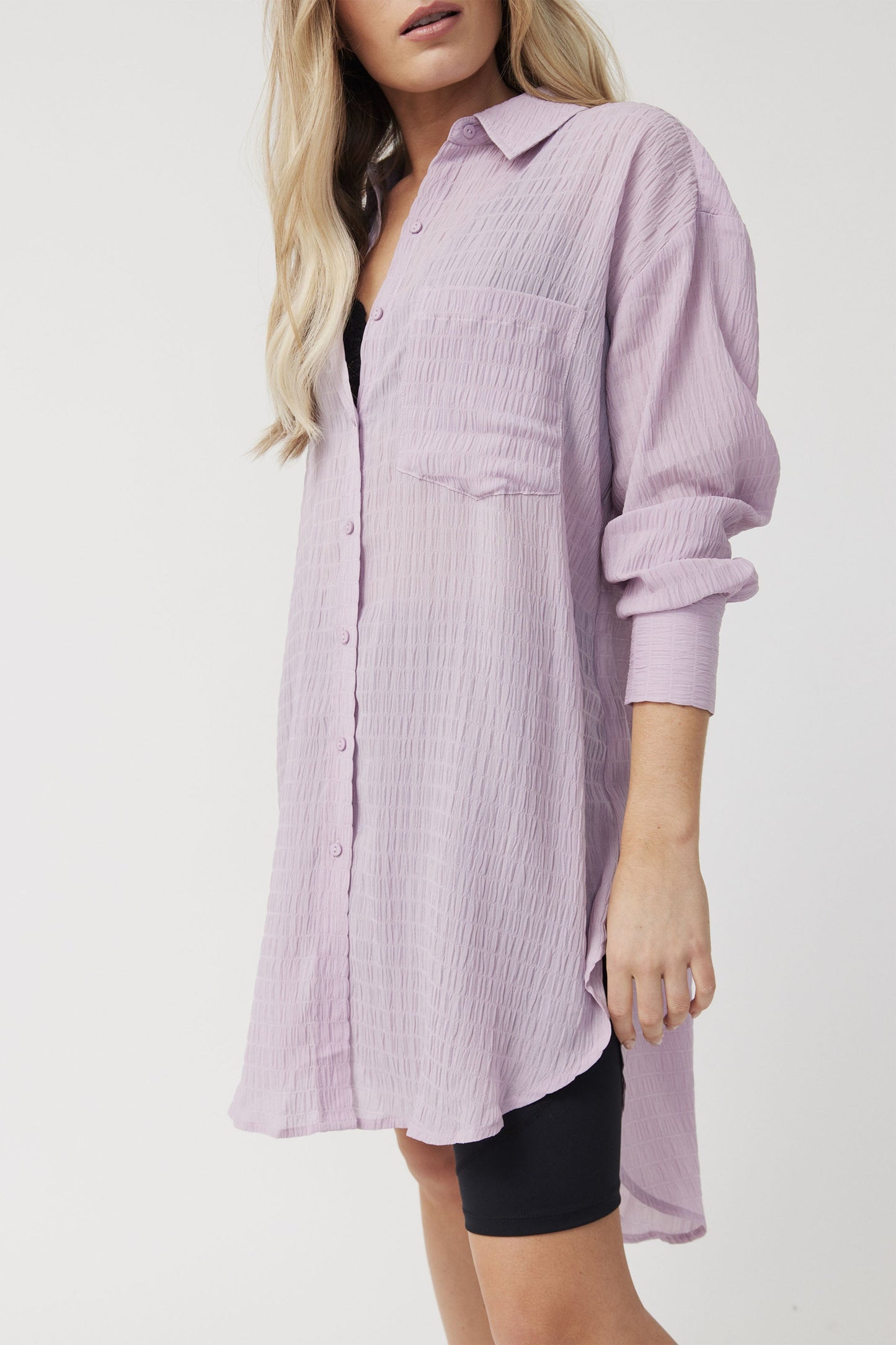 Neve Textured Oversized Shirt