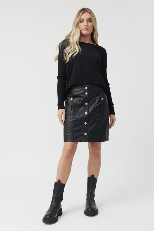 Leesa PU Mini Skirt