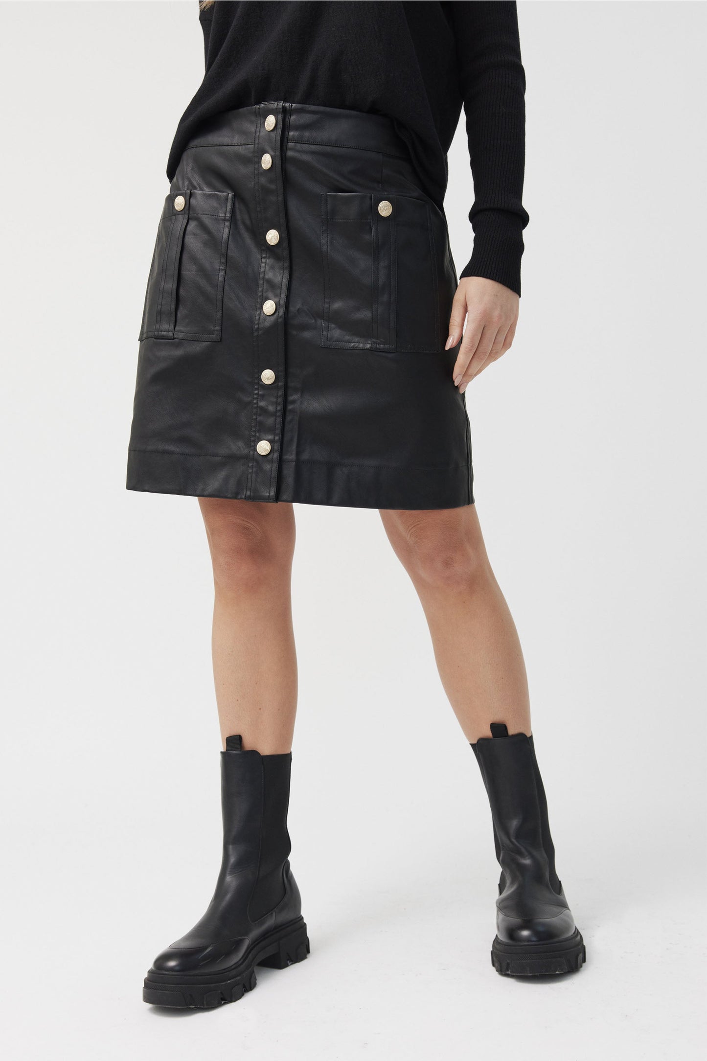 Leesa PU Mini Skirt