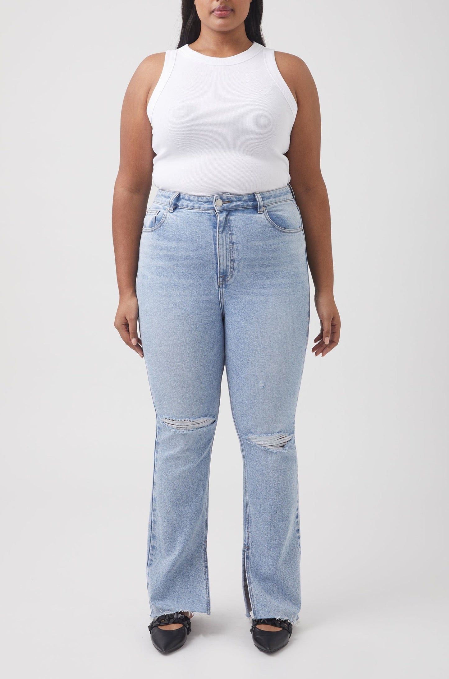 Katya Dist Slim Leg Flare Jean