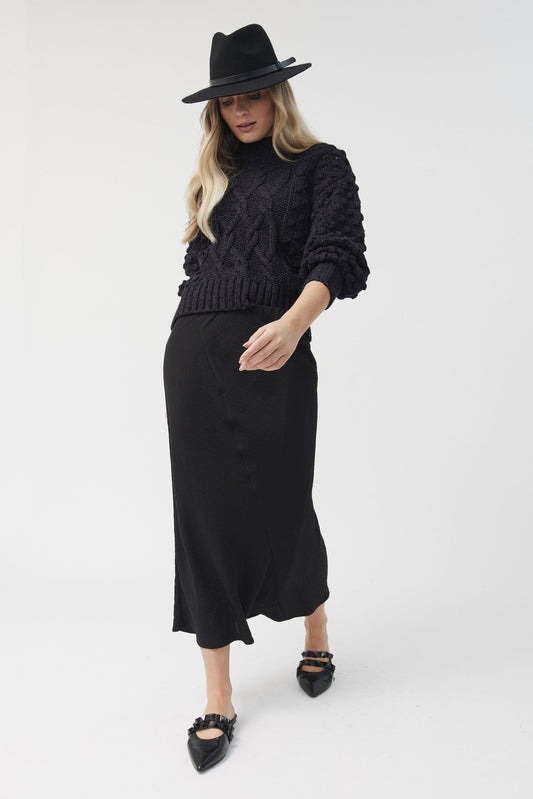 Diaz Cable Stitch Knit Jumper