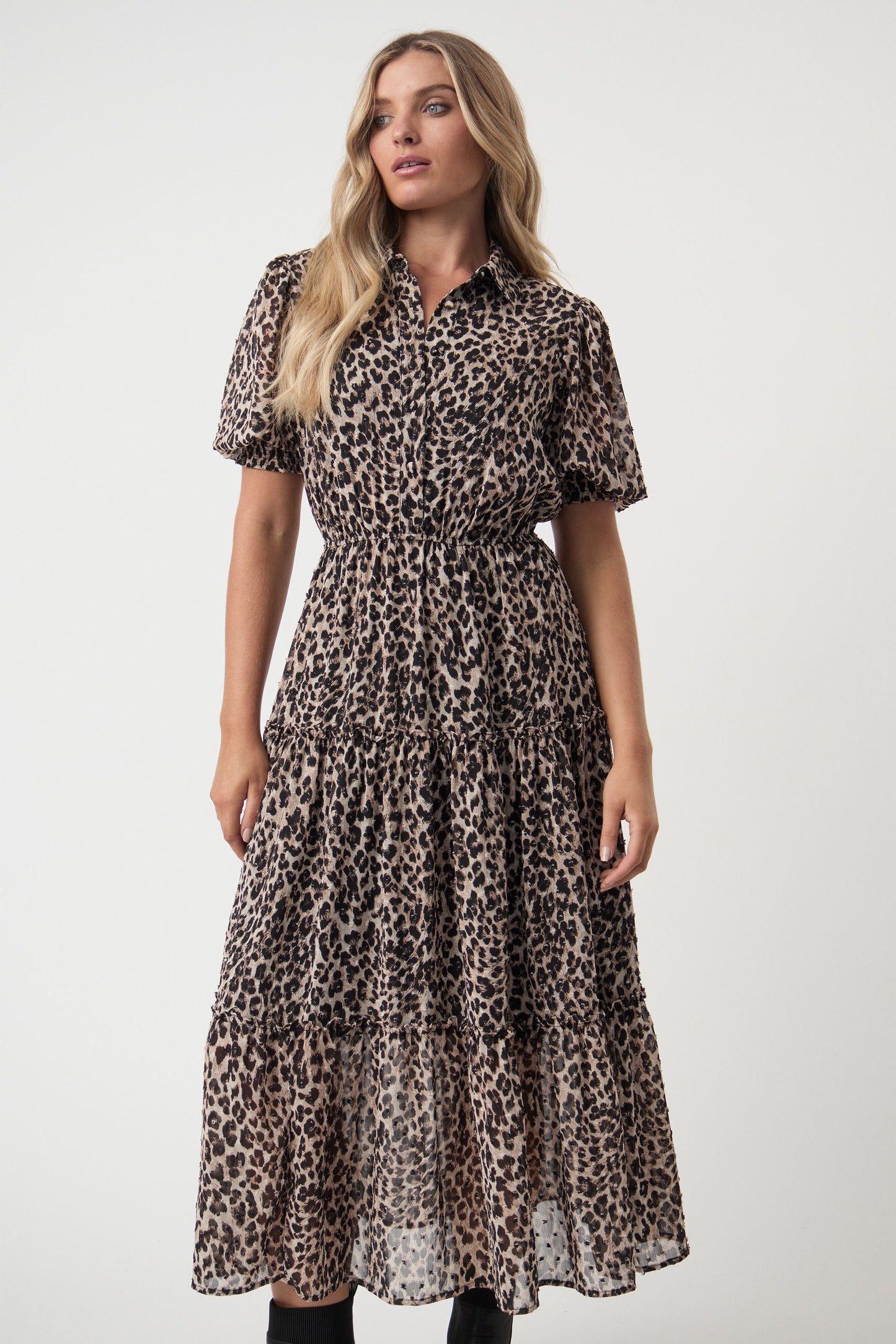 Santina Tiered Midi Dress