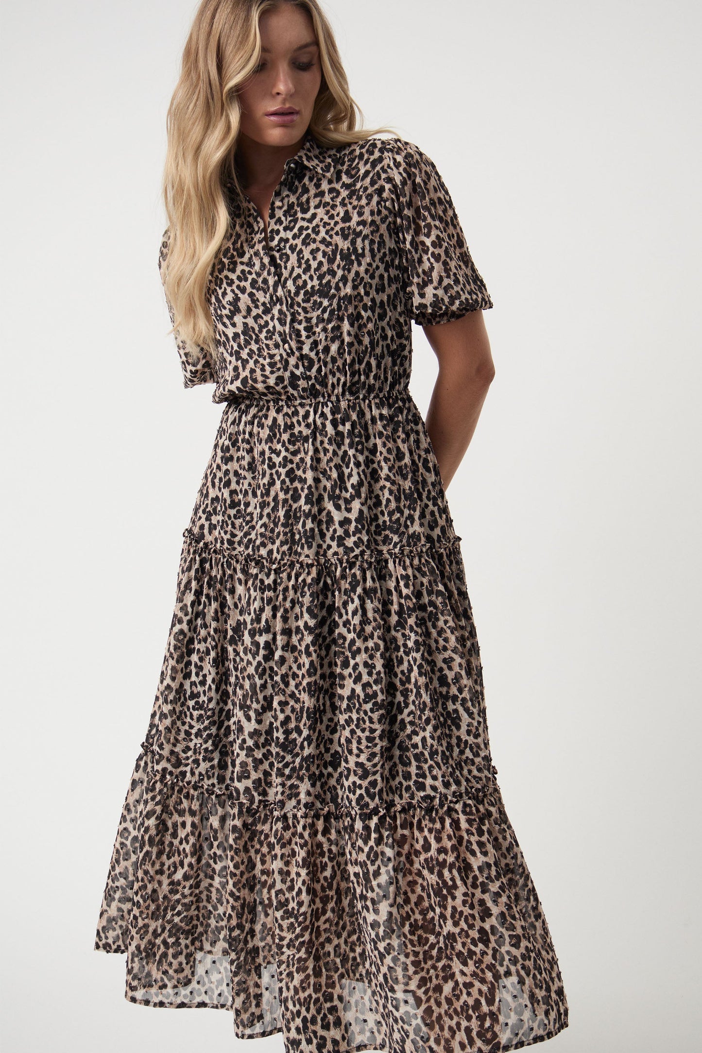 Santina Tiered Midi Dress