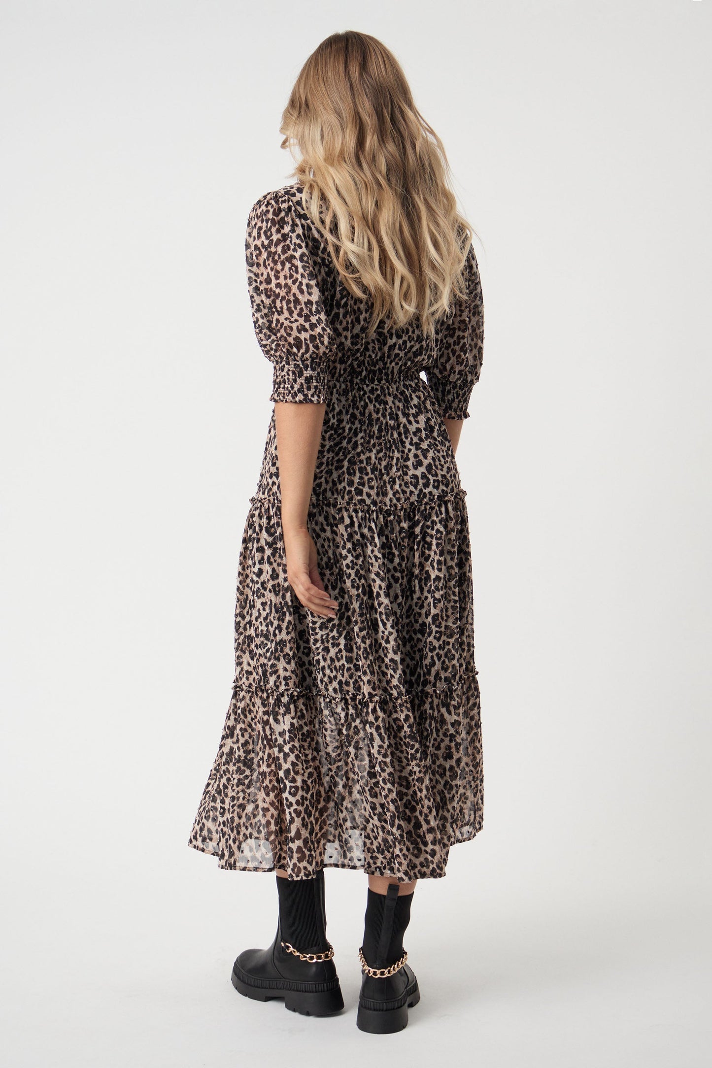 Santina Tiered Midi Dress