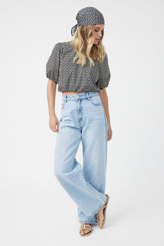 Ivy Puff Sleeve Detail Top