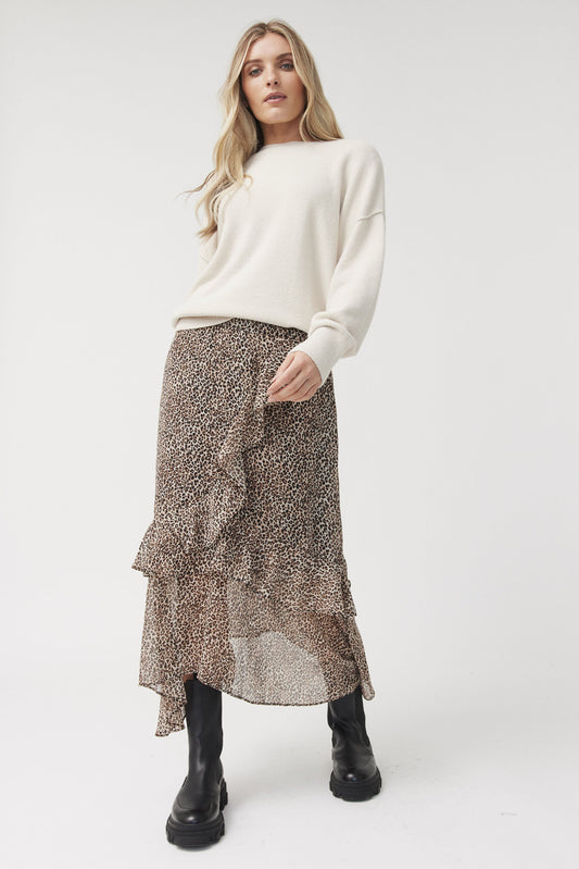 Amanda Ruffle Midi Skirt