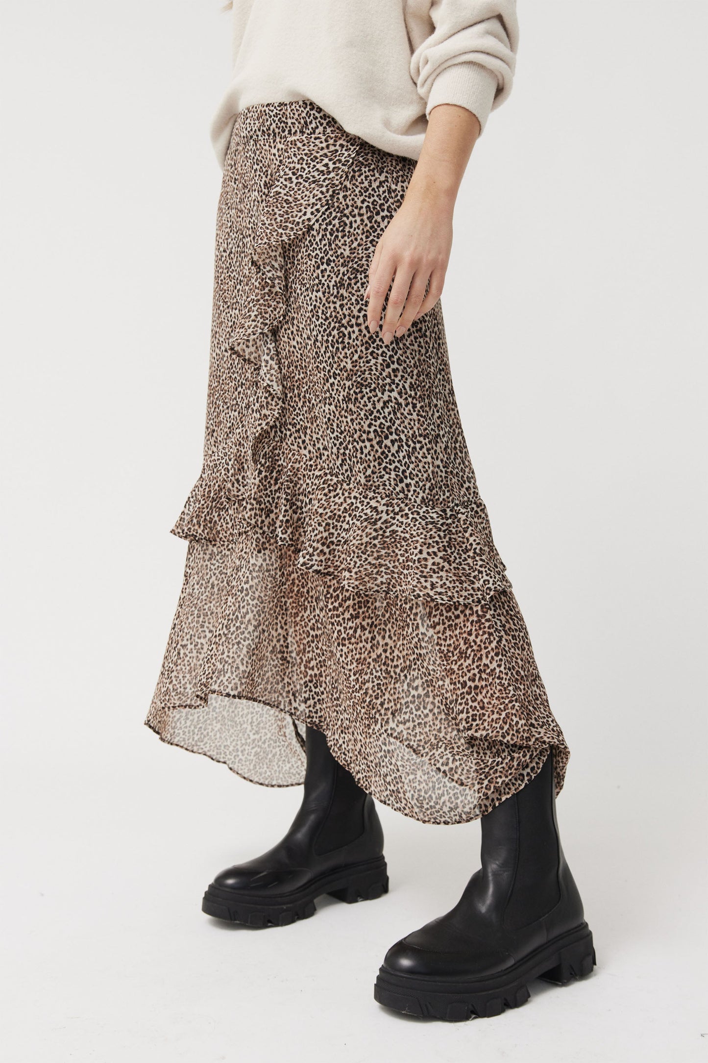 Amanda Ruffle Midi Skirt