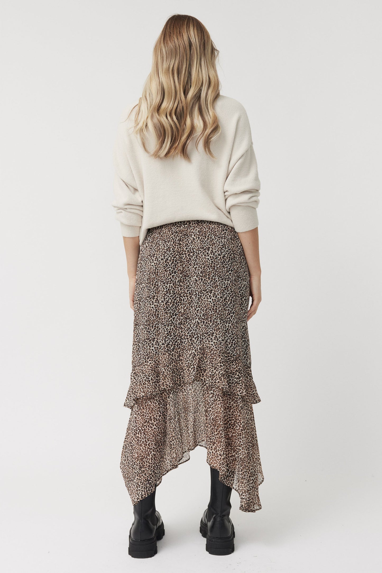 Amanda Ruffle Midi Skirt